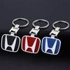 Car Keychain Car Emblem Gift with Key Ring Auto Accessories for Honda Civic Accord CRV HRV Fit Jazz City Odyssey Jade Vezel CRX CRZ