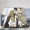 Одеяла Дазай Великий из псов Blankets Коралловый флис Плюшевое украшение Легкое тонкое покрывало для постельного белья Наружные покрывала