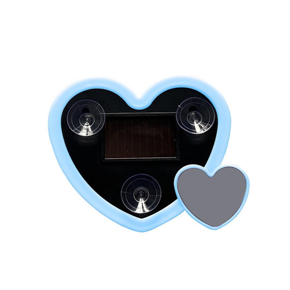 Universal Solar Car LED Window Decoration Lamp Dual Heart Neon Light Auto Interior Ambient Atmosphere Lamp Car Accessories