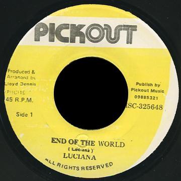 7inch Record LUCIANO End Of The World MSC325648 Pickout Jamaica Reggae Ska Dub Used