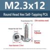 Yigu 304 Stainless Steel Round Head Self-Tapping Allen Screw, M2-M6