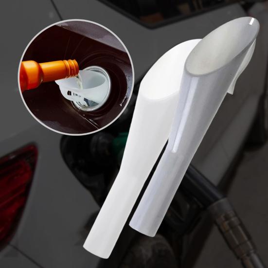 Fuel Filler Funnel for Car, Original Car Fuel Port Refill Fuel, Hook Storage Fuel Tank Filler Tube, Hard Plastic Fuel Tank Funnel, Durable Car