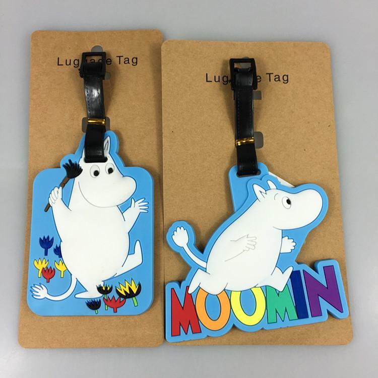 Муми-тролль Амиме Гиппо Пугало ПВХ Бирка для багажа с мультяшным рисунком для чемоданов