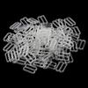 100 Pieces Bra Strap Adjustment Adjuster Slider Buckle Hooks Bikini Fastener - Clear, 15mm