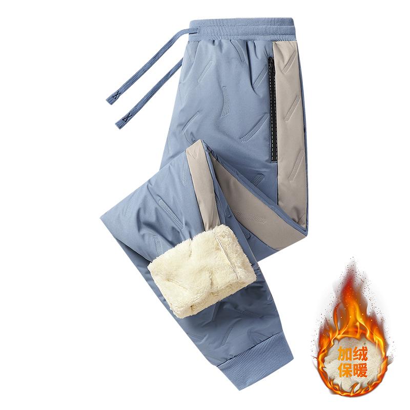 Эластичные брюки с высокой талией, однотонные, свободные, спортивные, повседневные, мужские брюки на завязках