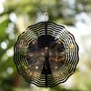 Colorful Metal Wind Spinner with Butterfly Design 25.4cm No Battery Needed Adds Vibrant Reflection To Garden Perfect for Outdoor Decor