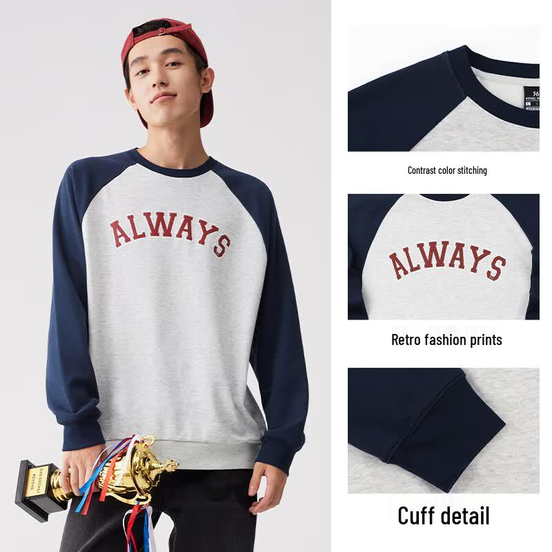 361° Men's Casual Long-Sleeve Crewneck Sweatshirt