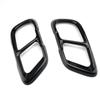 2pcs Car Muffler Exhaust Pipe Tail Cover Trim Exterior Aluminum high gloss black For BMW X5 G05 X6 G06 X7 G07 2019 2020 2021