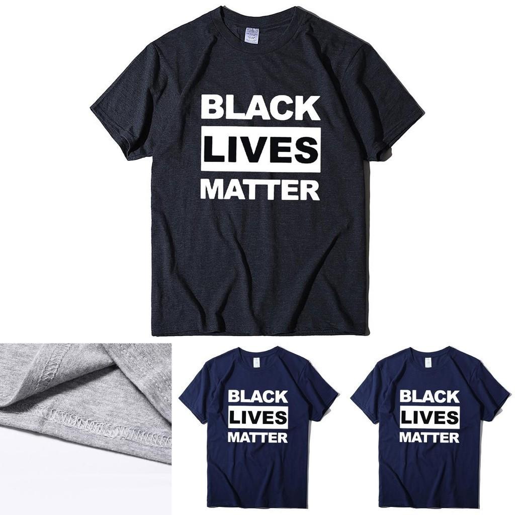 Стильная черная футболка 'Black Lives Matter' против расизма для унисекс, повседневная и удобная
