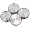 Silver Wheel Center Caps, 54mm and 49mm, Set of 4