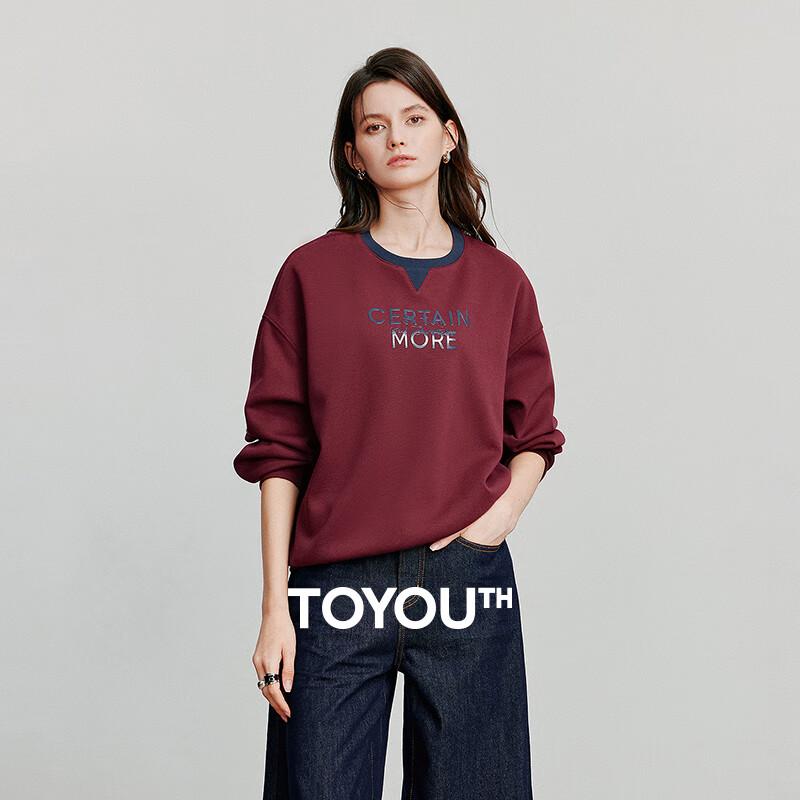 Chuyu Women's Color Block Loose Sweatshirt