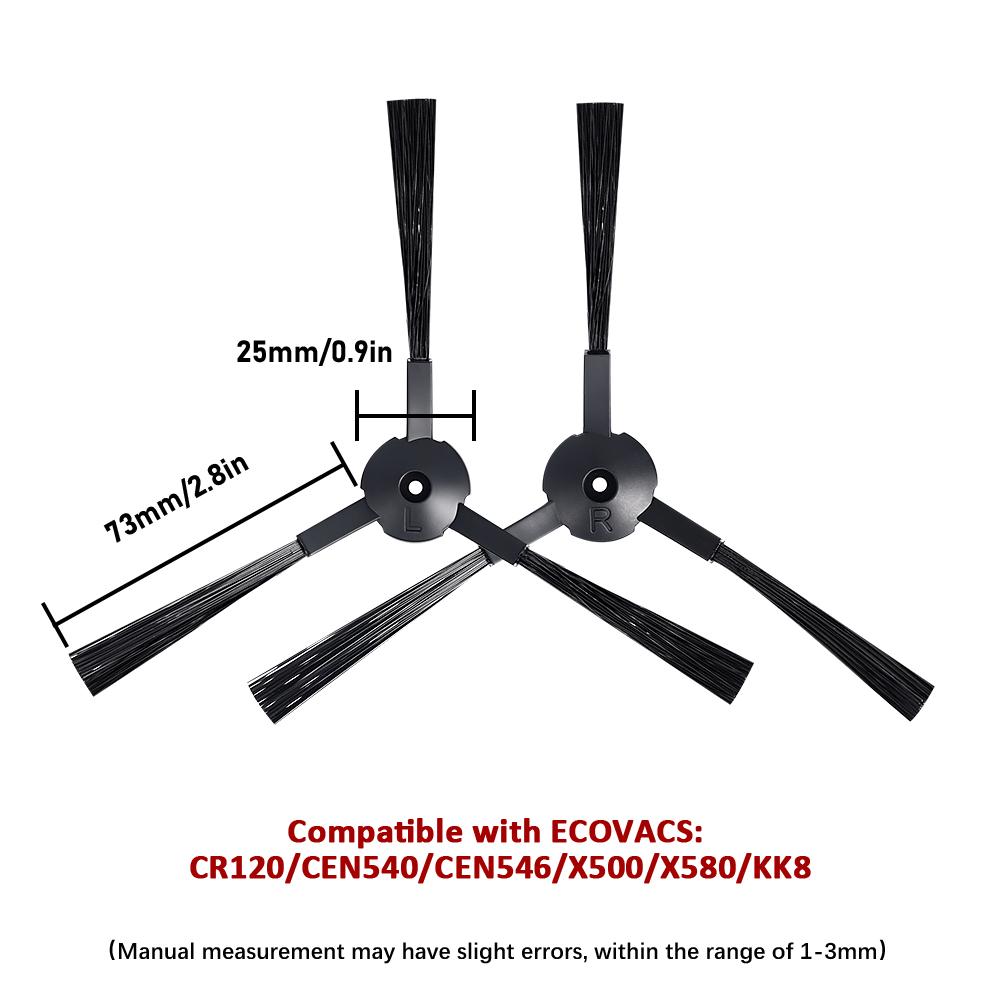 For Ecovacs Mirror CR120/CR130/CEN540/CEN250 For Dibea x500 x580 KK8 ML009 For Ilife V5 V5s V3 V3s V5 A4 Vacuum Side Brush Parts