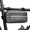 Rhinowalk Waterproof Bicycle Bag, Handlebar Bag, Bicycle Basket, Front Bag, Shoulder Bag, Waist Bag for Sports and Professional Cycling, Gray