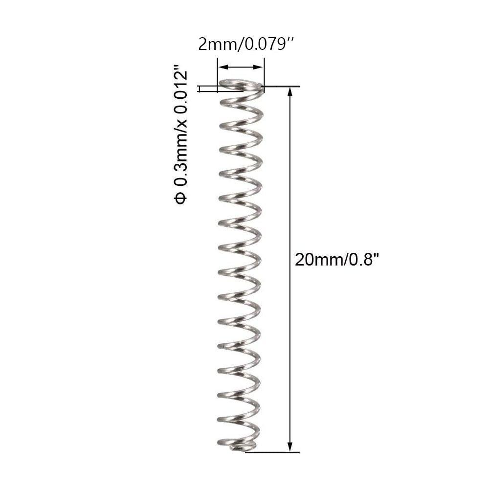 10 шт. Пружина из нержавеющей стали, спиральная, 2 мм наружный диаметр, телескопическая, возвратная пружина, домашние проекты