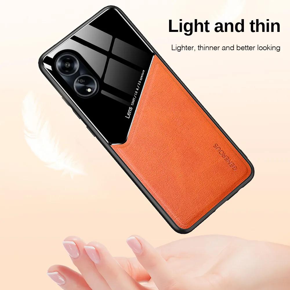 Противоударный чехол для OPPO A60 A79 A78 A58 A38 A18 A98 5G A77 A57 A57S A76 A16 A16S Защитный чехол Магнитный держатель Coque Fundas