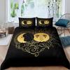 Mandala Duvet Cover Yellow Sun Moon Bohemian Exotic Twin Bedding Set Bedclothes For Teen Polyester Double Queen King Quilt Cover