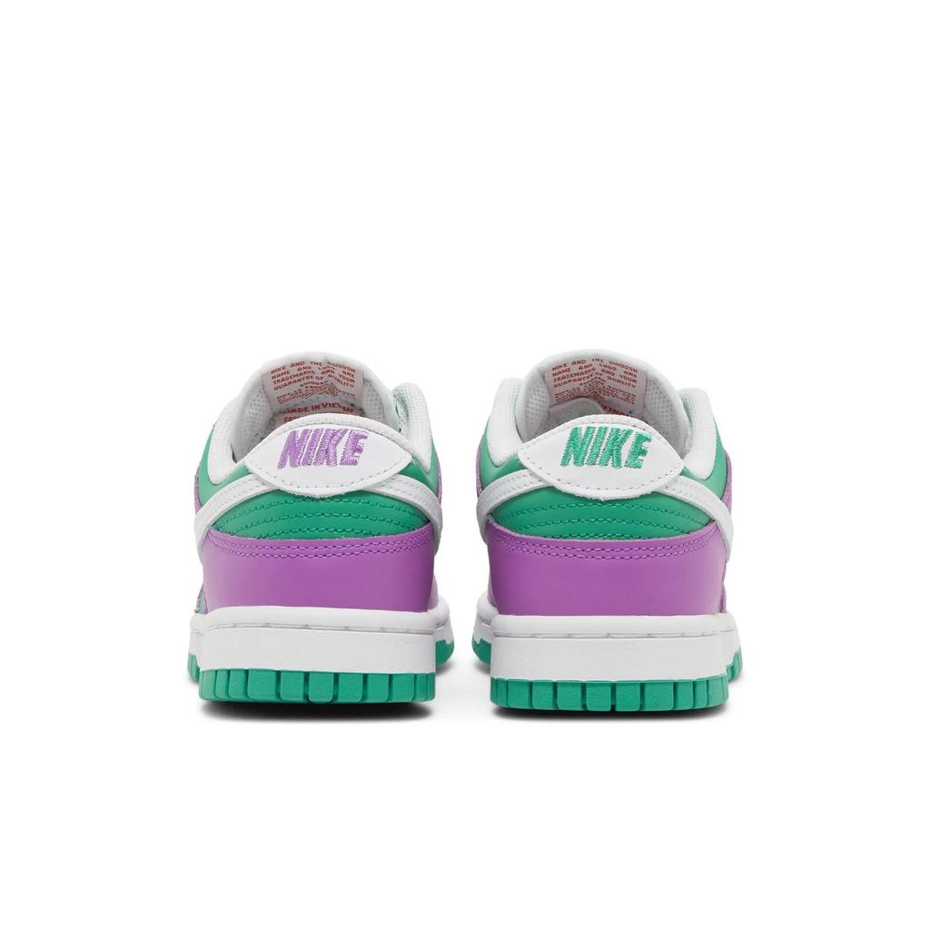 Nike Womens Dunk Low 'Reverse Joker' (women's sizes) Stadium Green / White / Fuchsia Dream / White Skate Shoes FD9924 311