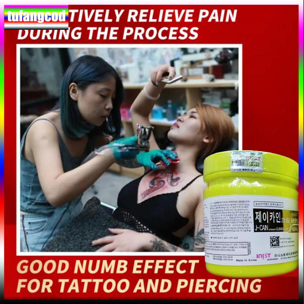 Tufangcod 500 г анестетик для татуировки, быстро вызывающий онемение кожи, 59,9% желтый крем, полуперманентный