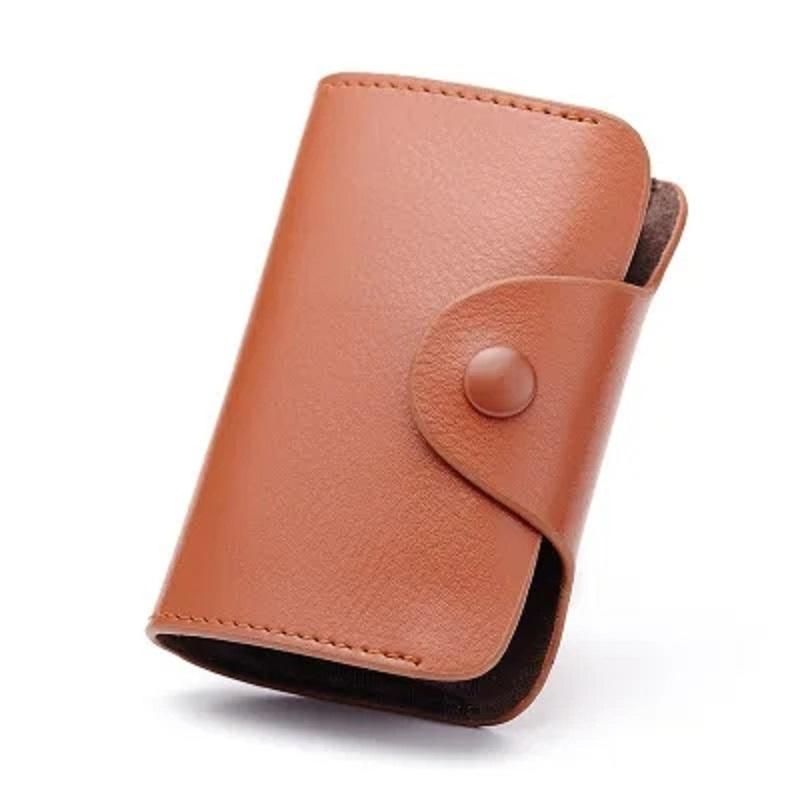 12 Card Slots Case Wallet Business Card Holder Cards Pack Genuine Leather Bank Card Clip Coins Credit Card Bag
