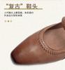 Spring new buckle pointed commuting artistic style single shoe with cowhide inside and outside, fashionable and versatile women's shoes