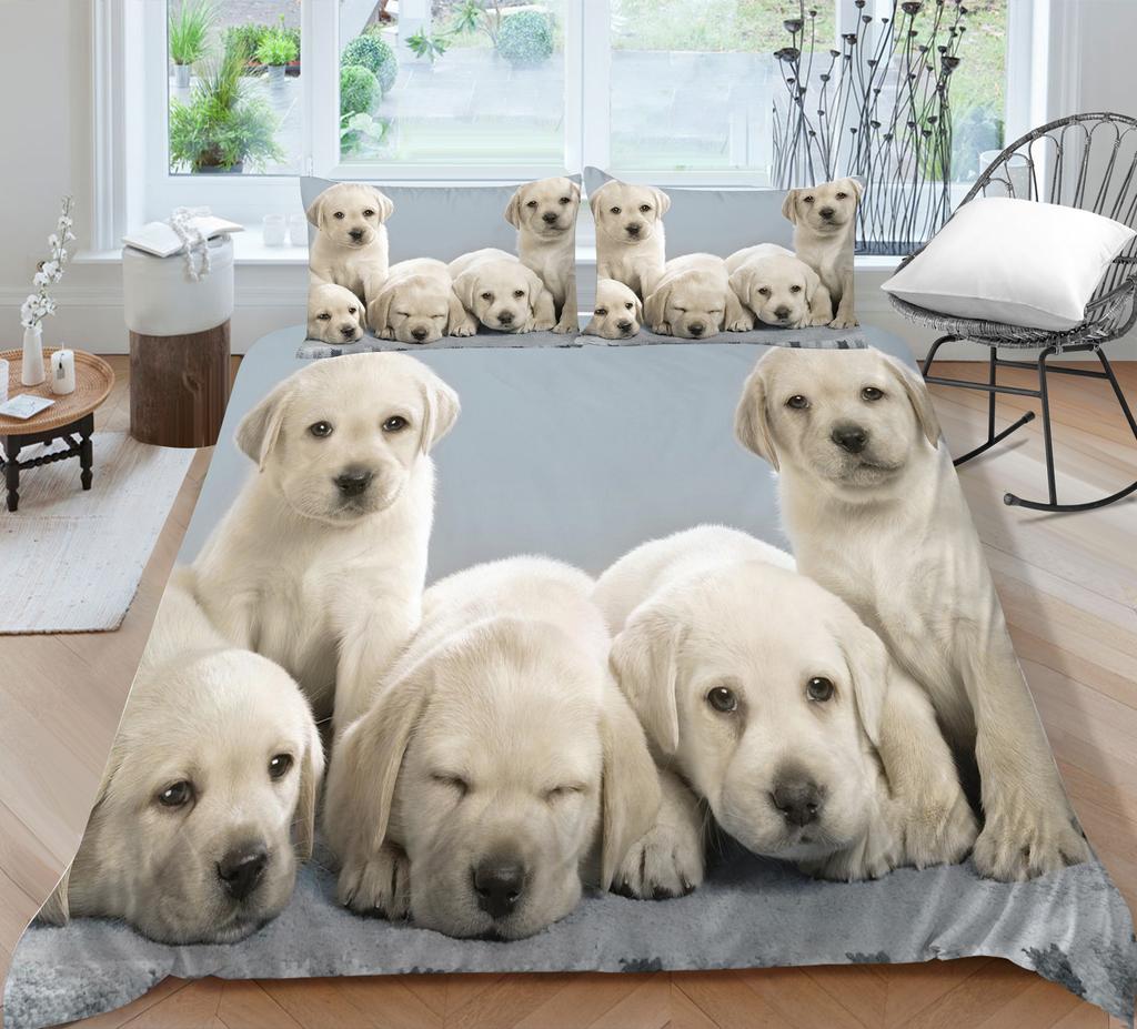 Комплект постельного белья на тему животных, роскошное пуховое одеяло и наволочка с 3D-принтом, 2/3 предмета, полноразмерное постельное белье из Австралии, Германии, США и Великобритании