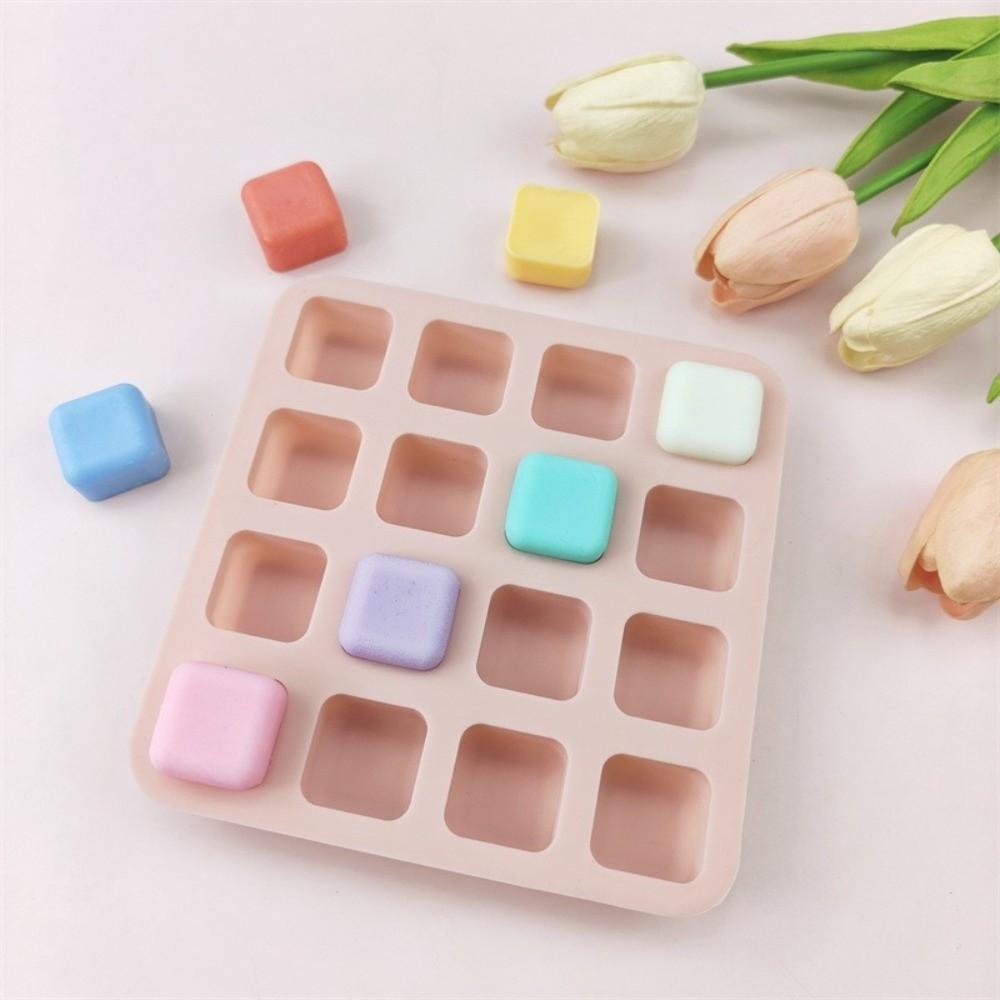 16 Cavity Chocolate Truffles Mold Square Shape Gummy Making Mold New Baking Moulds  Snacks DIY