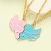 Yousheng 2 шт. ожерелье дружбы крылья любви лоскутное кулон с буквенным принтом Очаровательное ожерелье тонкой работы ожерелье ювелирные изделия подарок
