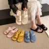 Set of Toe Versatile Cool Slippers Summer 2025 New Set of Toe Slippers Women's Casual Flat Heel Cool Slippers Outer Wear