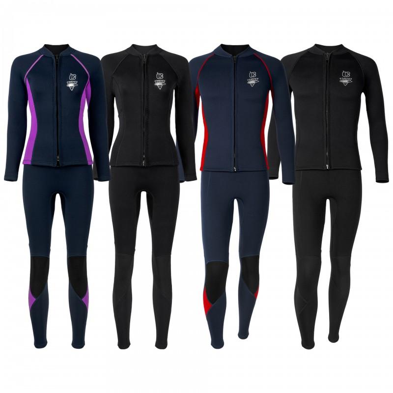 3mm Neoprene Wetsuit Separates Surfing Diving Snorkeling Swimming Kayaking Winter Use