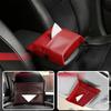 Car Tissue Holder Dispenser Armrest Interior Decor Red Automotive Accessories Vehicle
