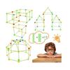 Fort Building Set for Kids - 87-piece DIY Kit - BPA-free Silicone - Green