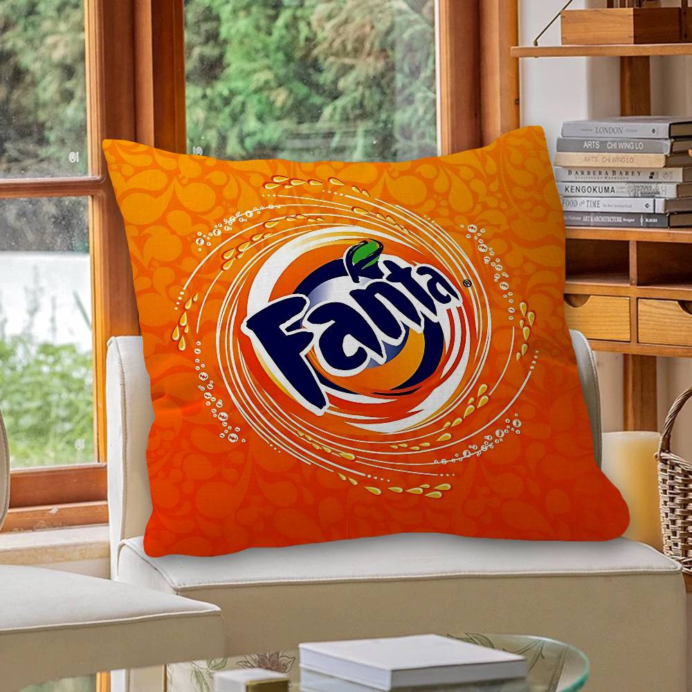 Смешная наволочка с логотипом F-Fanta, декоративная подушка для автомобиля, чехол для подушки на диван, в машину, рождественский подарок 40x40см 45x45см