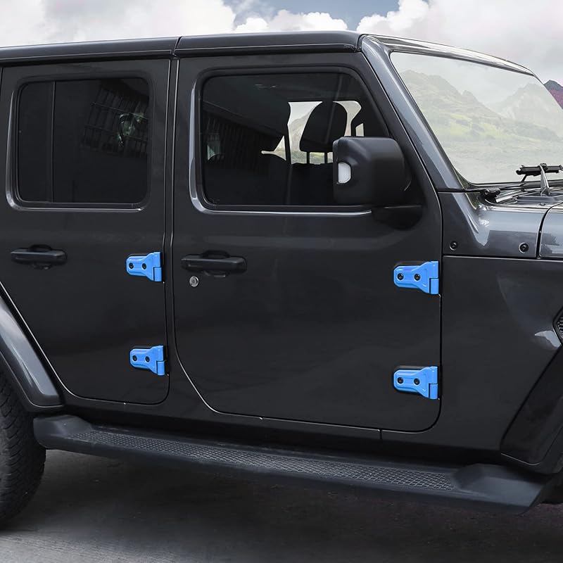 8 шт. Накладки на дверные петли Аксессуары для 2018-2024 2025+ Jeep Wrangler JL JLU Для -2024 2025+ Jeep Gladiator JT (фиолетовый)