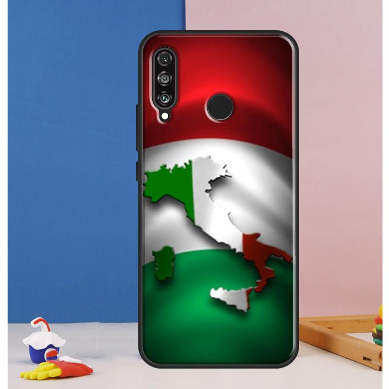 Italy Flag For Huawei Nova 12s 12i 11i 5T Y90 Y70 Y60 Y61 Y91 Y72 9 10 SE P60 Pro P20 P30 P40 Lite Case