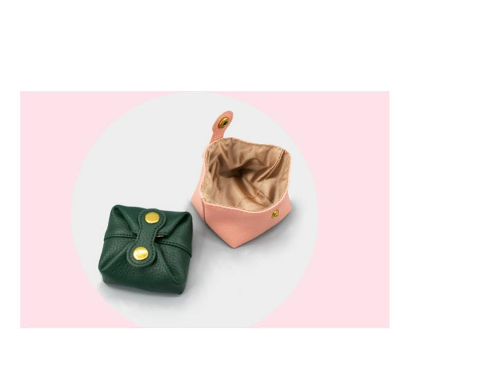 Мини-кошелек для монет из мягкой кожи - Милый японский и корейский стиль для наушников, ключей, монет, помады и многого другого