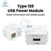 Модуль USB-зарядки типа 128, 5 В, 2,1 А, 1 А, Модуль зарядки мобильного телефона, Адаптер-переключатель, Розетка настенной панели, Электрический слот-коннектор