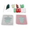 Latch Hook Kit Cute Christmas Tree Pattern DIY Crochet Cup Mat Soft Comfortable Colorful Latch Hook