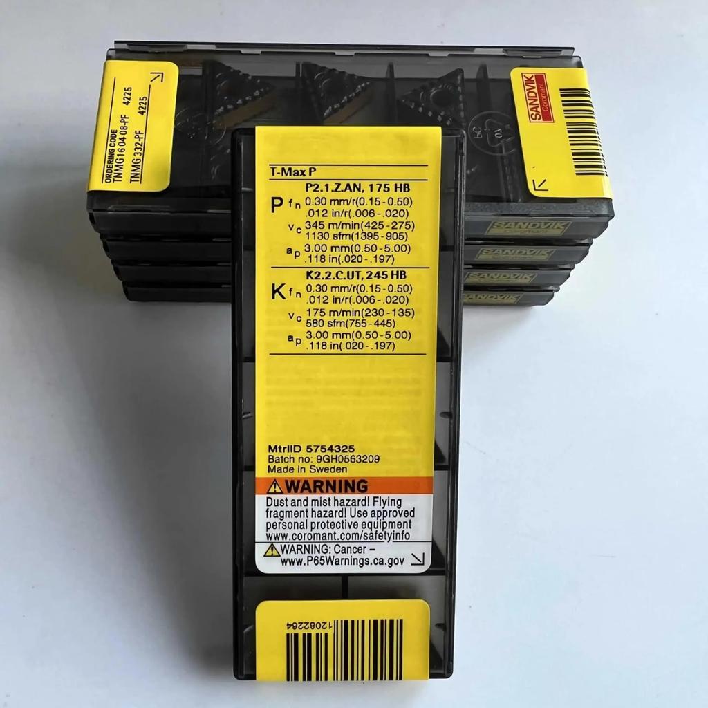 Original Sandvik / TNMG160408-PF 4225 /Carbide CNC Blade 10 PCS