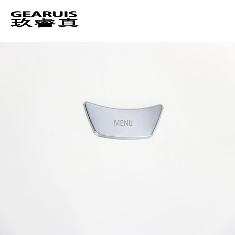 Car styling Interior multimedia control MENU button Trim Sticker cover for BMW e60 E90 3 5 series X5 X6 E70 E71 auto Accessories