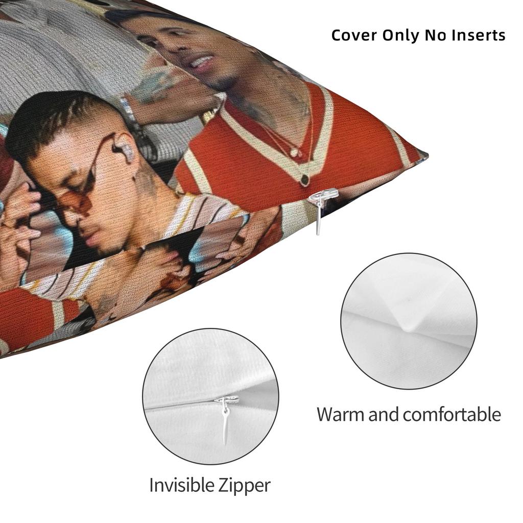 Rauw Alejandros Pillowcases Vintage Pillow Case For Living Room Bed Chair Print Pillow Cover