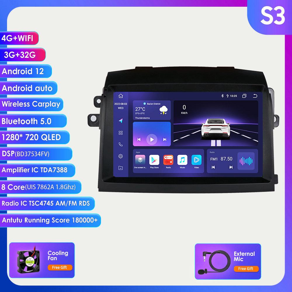Hizpo Головное устройство 8G + 128G для Toyota Sienna 2 XL20 2003-2010, автомобильное радио, мультимедийный видеоплеер, навигация, стерео, GPS, Android, авто, Carplay, 4G, авторадио