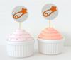 Darling Souvenir| Baby Nappy Pin Baby Shower Cupcake Toppers| Dessert Decorations - Pack Of