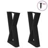 VidaXL Coffee Table Legs 2 Pieces Black 38 X (42-43,3) Cm Steel 4012700