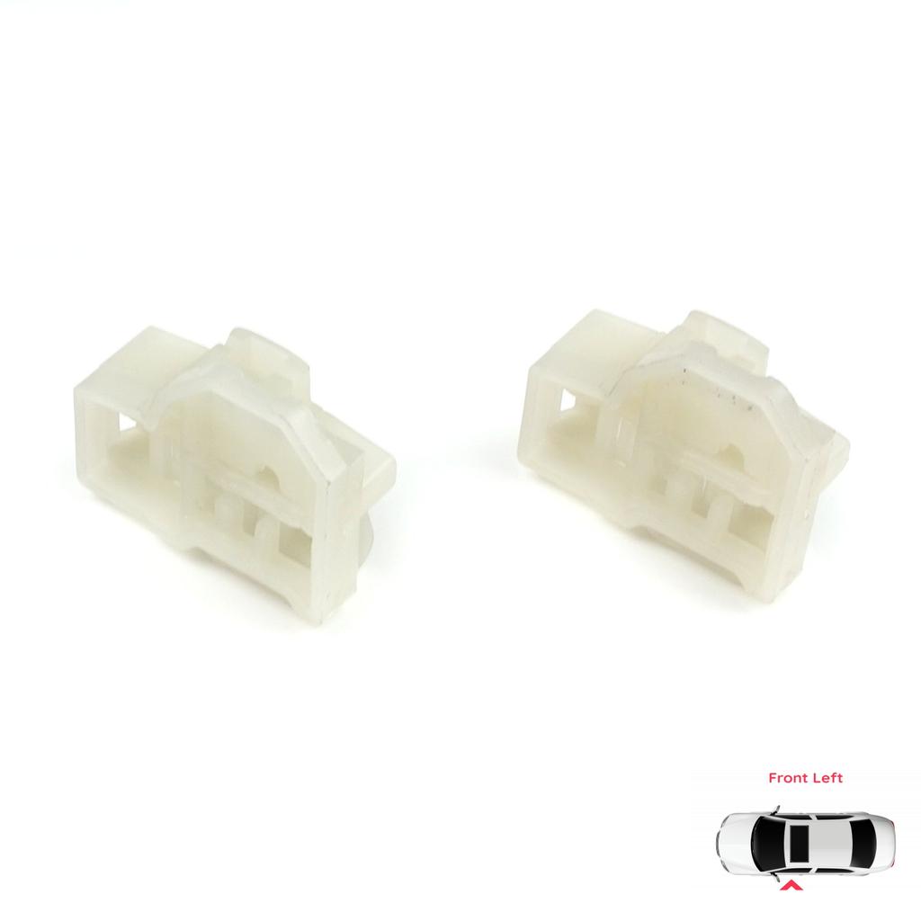 EWR46 2 Pcs Window Regulator Repair Guide Clips Front Left for  A4 B5 VW Polo MK3 6N Passat B5 Skoda Superb MK1 8D0837461