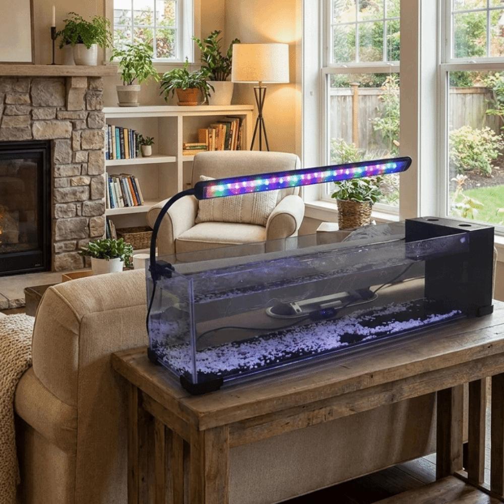 Energy Saving Fish Tank Lamp Adjustable Brightness LED Plant Grow Light  Fish Tank