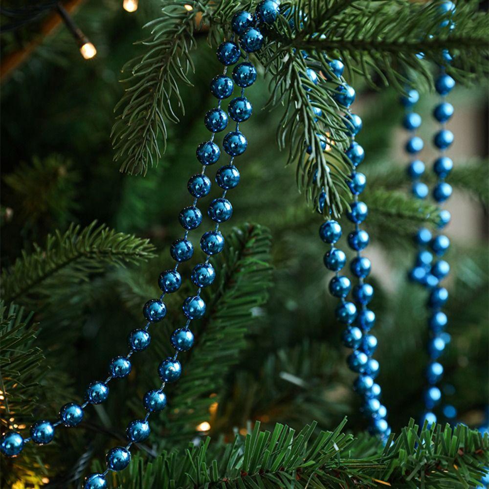 Plastic String Bead Chain 5M Christmas Decoration Christmas Tree Ornament Indoor Decoration