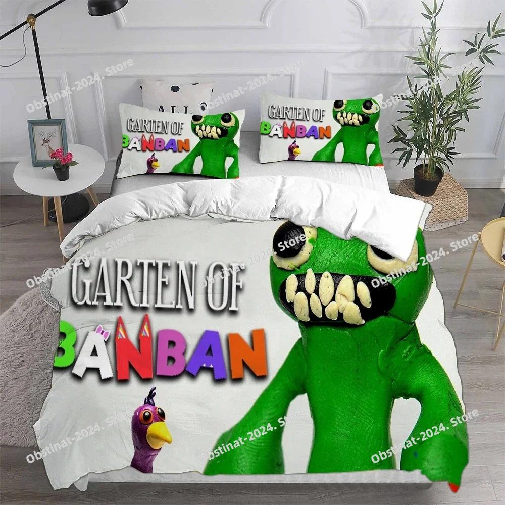 3D Печатные Игровые Постельные Принадлежности Garten of Banban Комплект Одеяло Покрывало Пододеяльник Наволочка 3 Предмета Детский Взрослый Размер