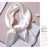 Simple Solid Color Scarf Female Imitation Silk Small Square Scarf 70Cm Basic Style With Shirt Professional Scarf Tied Hair