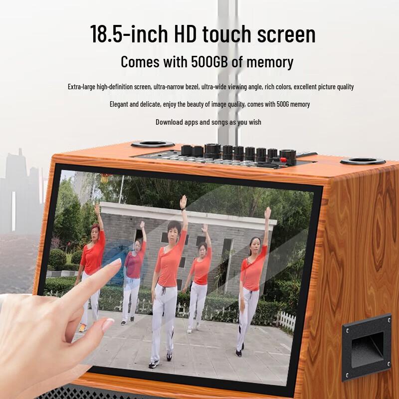 Soaiy SA-D15C 15-inch Outdoor KTV Karaoke Speaker with Display