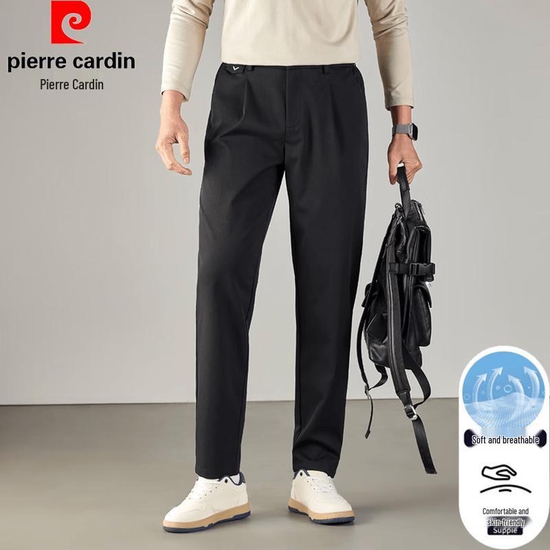 Pierre Cardin Мужские дышащие повседневные брюки прямого кроя